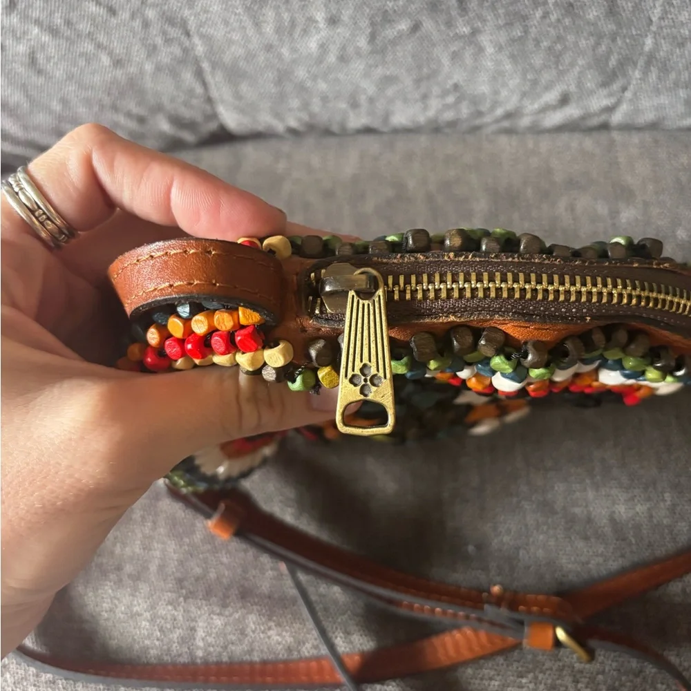 Patricia Nash Multicolor Beaded Round Crossbody Bag - Picture 2 of 6